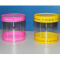 Custom Cylinder Plastic Round Box (PVC 001)